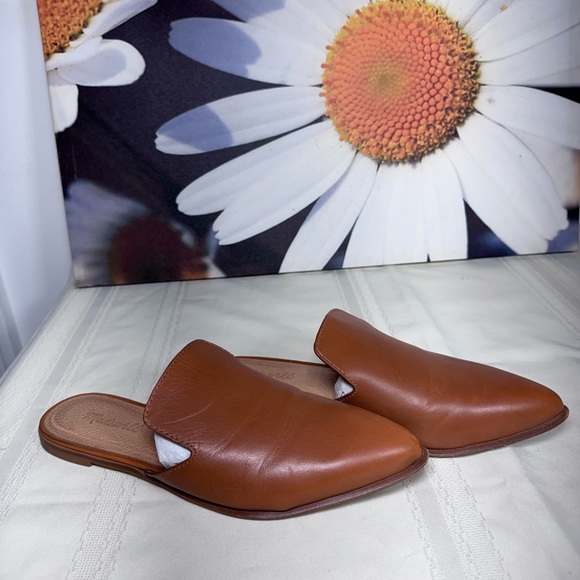 Madewell Brown Leather Mules - Picture 2 of 5